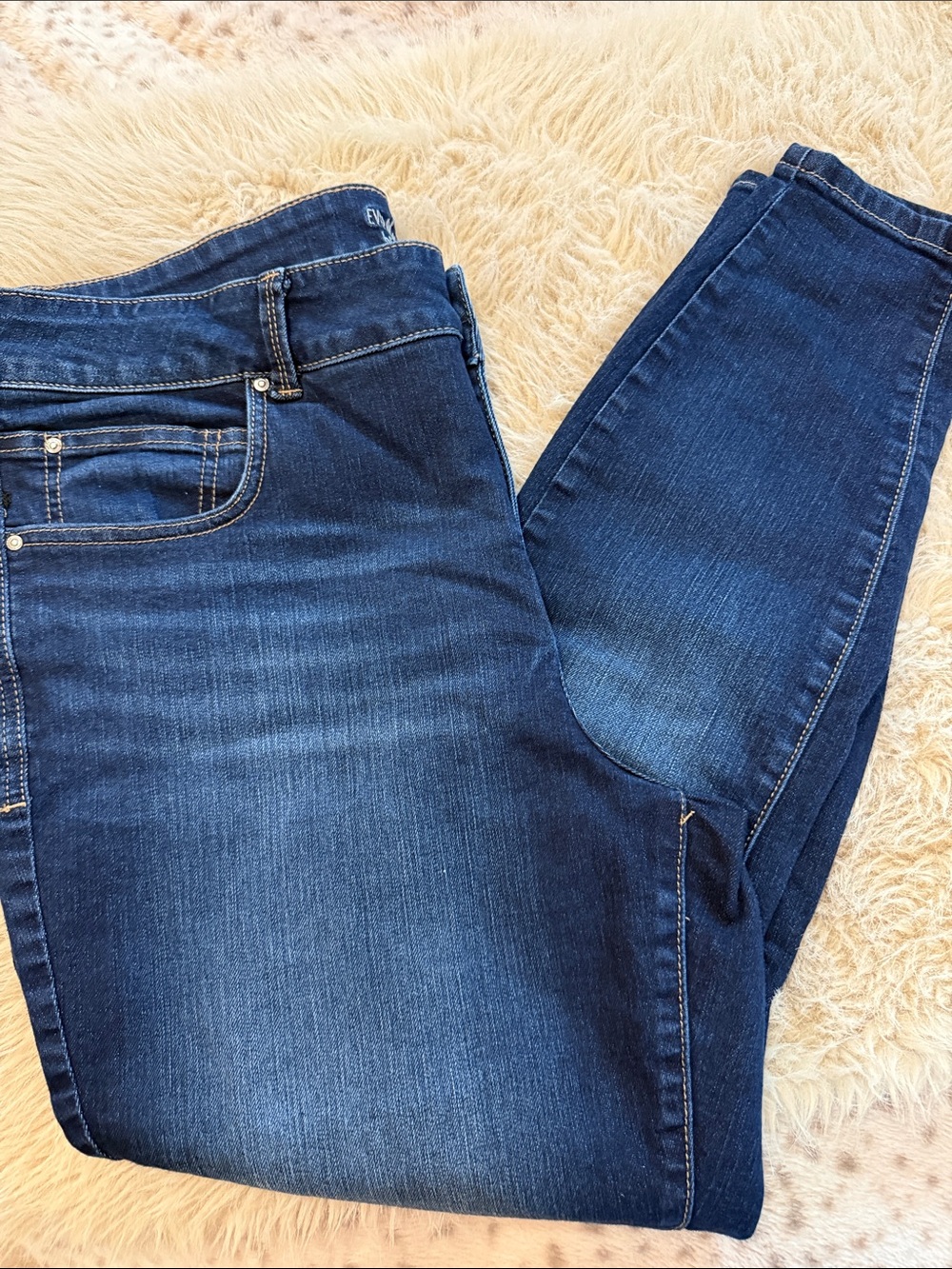 Maurices Ever-Flex High Rise Dark Blue Skinny Jeans